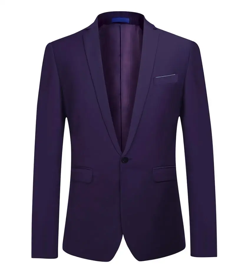 Blazer YUNCLOS, новинка, мужские блейзеры, свадебное платье, блейзер и брюки, приталенный костюм на одной пуговице, блейзеры, мужской костюм, блейзеры, куртки - Цвет: Blazer