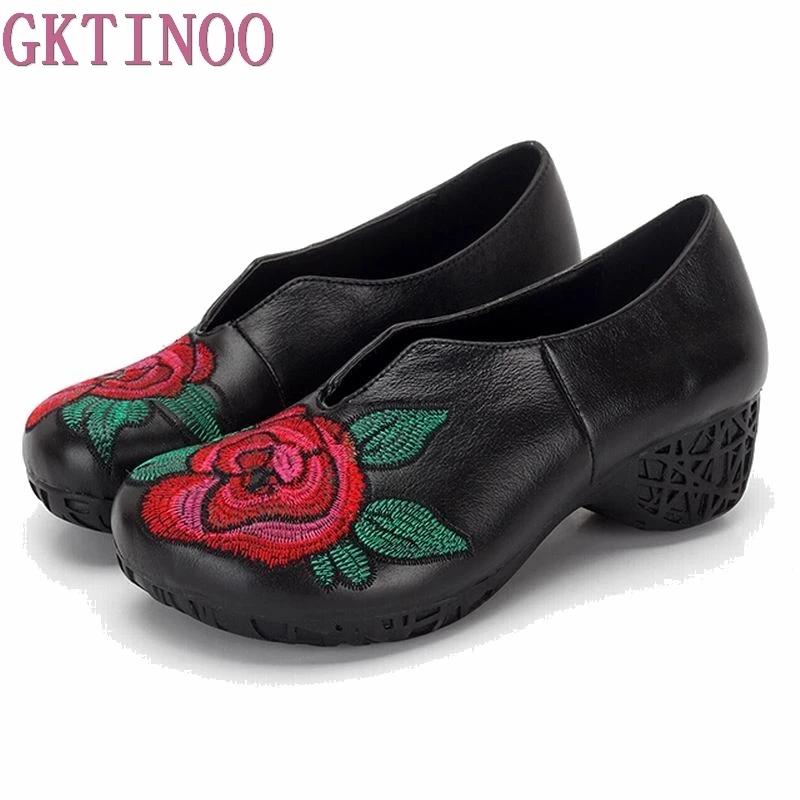 Туфли лодочки женские из натуральной кожи на толстом каблуке|office shoes|women pumpsshoes for