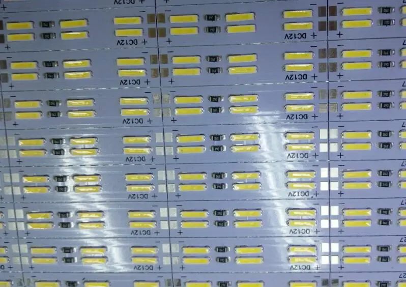 Двухрядная Светодиодная лента, 8520 SMD, жесткий светильник 50 см, 12 В постоянного тока, 120 светодиодов/м, 0,5 м, 60 светодиодов
