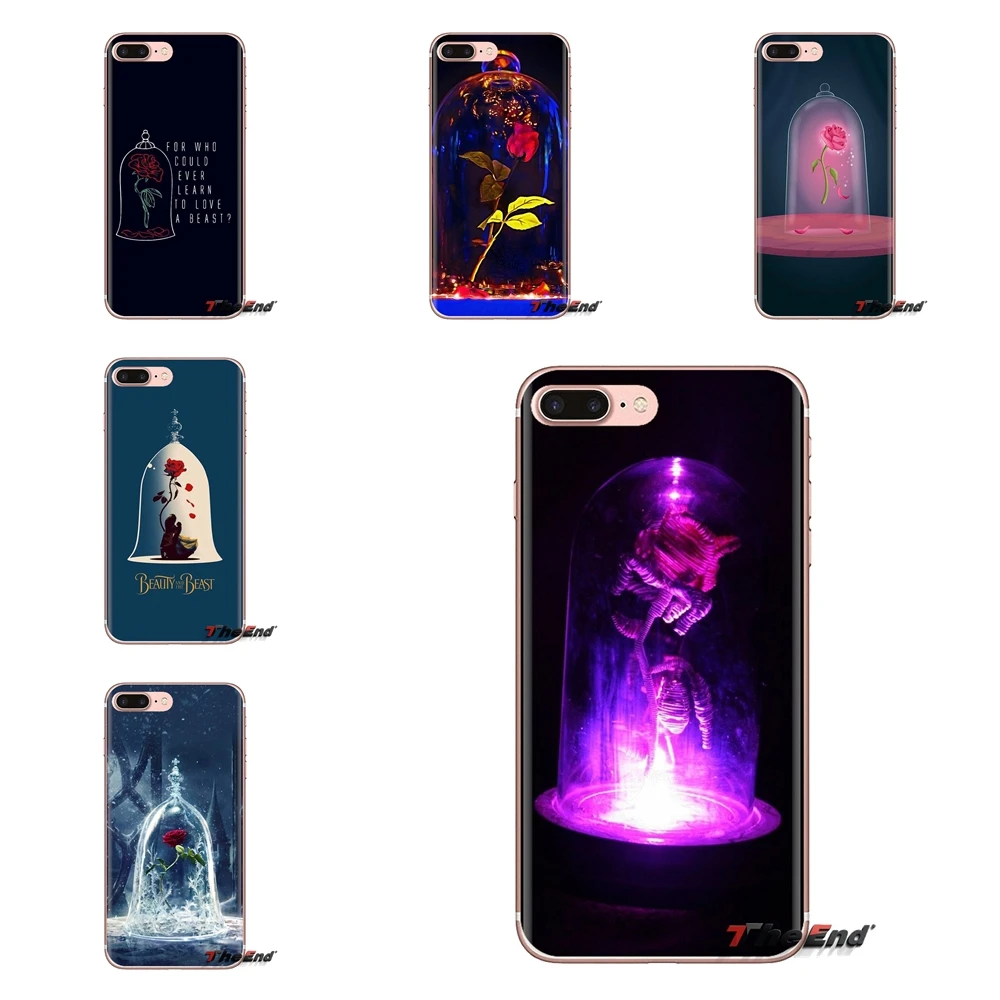 Чехол из ТПУ Belle Beauty and the Beast Rose для Huawei G7 G8 P7 P8 P9 P10 P20 P30 Lite Mini Pro P Smart Plus 2017 2018 2019 |