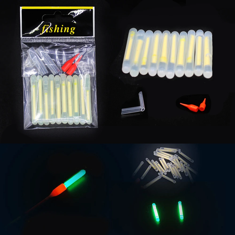 5 шт./10 шт./лот lightstick 4 0*38 мм светящийся поплавок ночной для ловли карпа