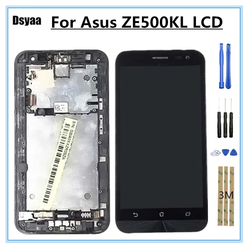 5 дюймов для ASUS Zenfone 2 Laser ZE500KL ЖК дисплей сенсорный экран с рамкой ZE500KG
