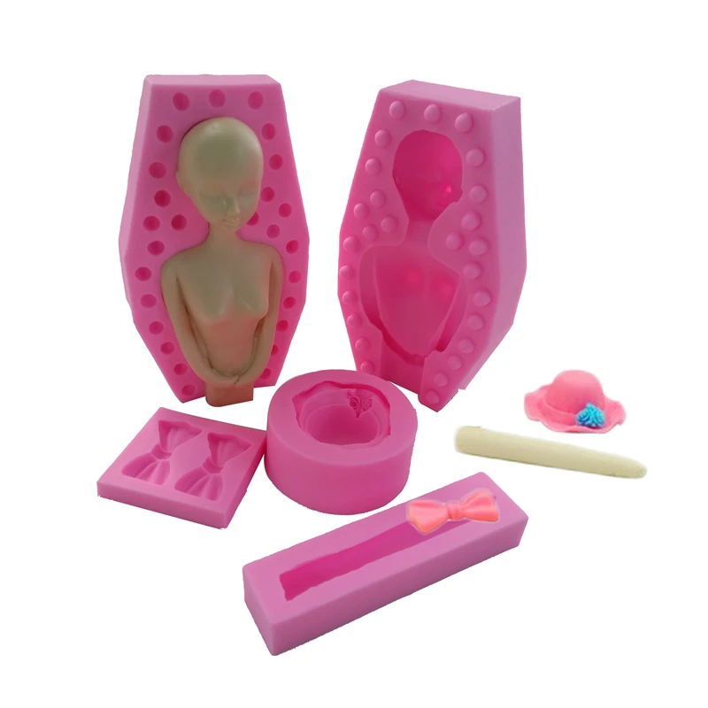 Форма для куклы из жидкого силикона и эпоксидной смолы принадлежности украшения