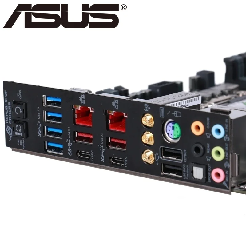 Материнская плата Asus ROG RAMPAGE V EDITION 10 для настольных ПК X99 Socket LGA 2011-V3 i7 X DDR4 128G E-ATX UEFI биос оригинальная б/у материнская плата