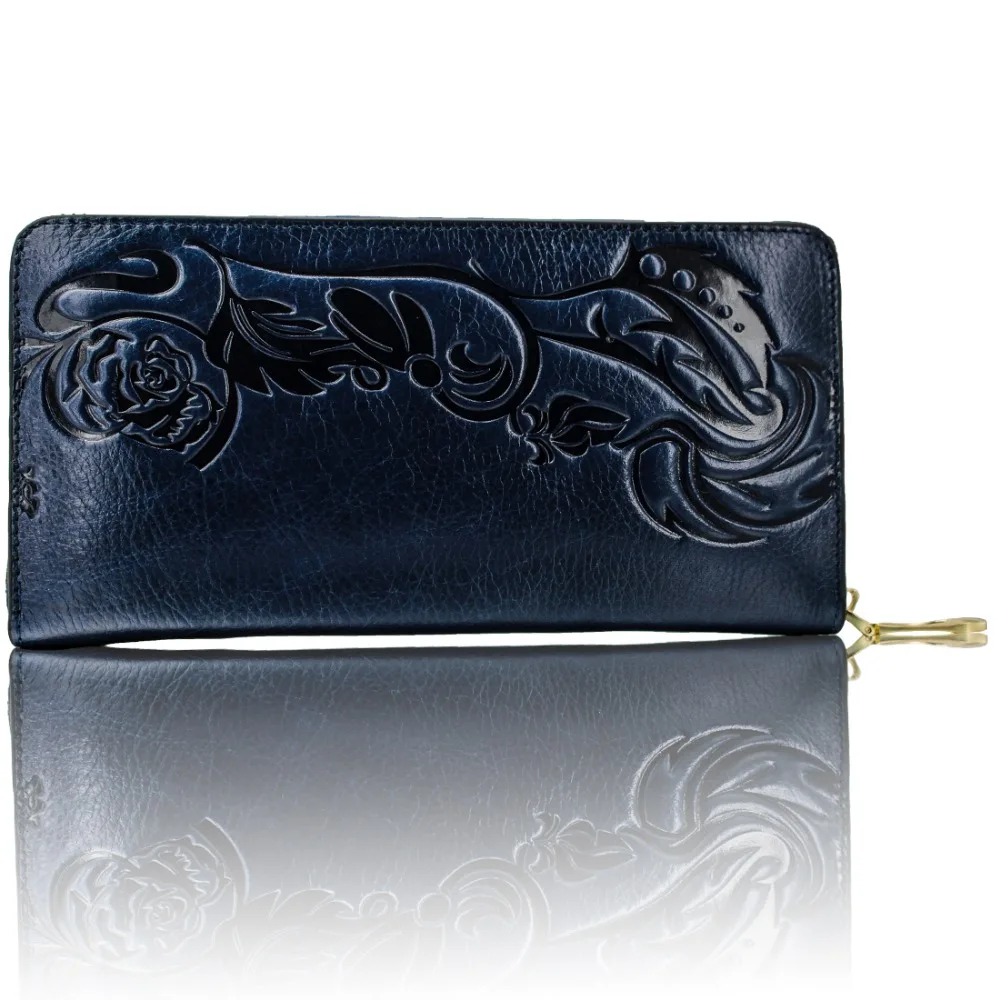 Genuine leather accept custom logo wholesale wallet female long retro embossed tassel ladies multi-card | Багаж и сумки