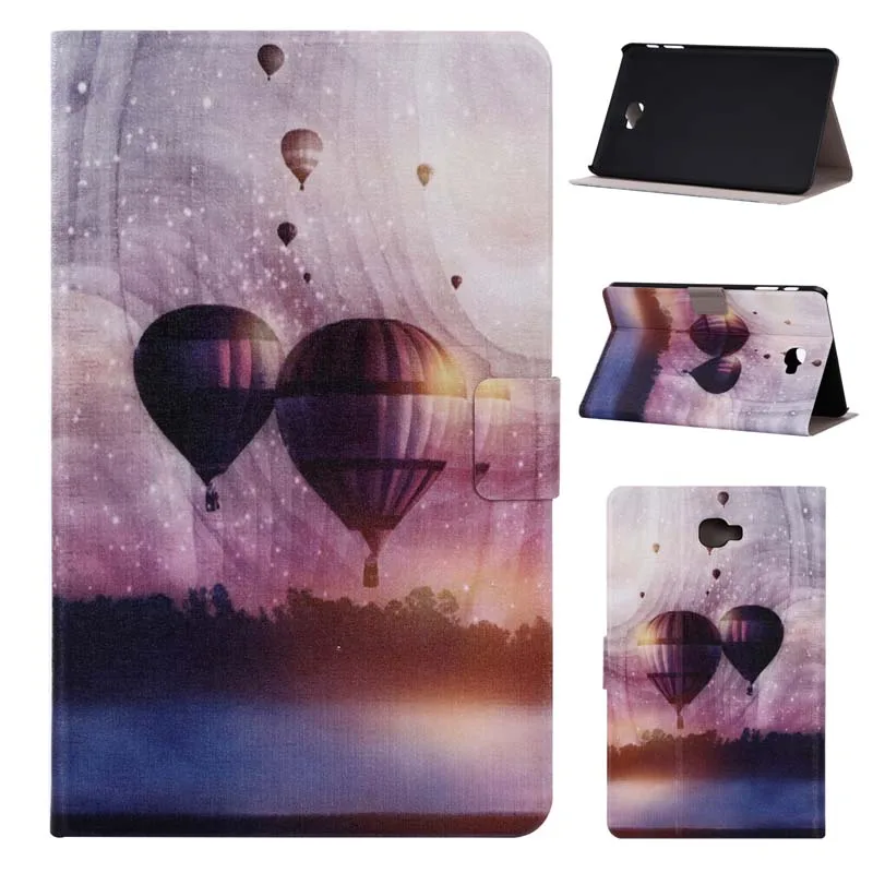 Высококачественный чехол из искусственной кожи с рисунком и подставкой защитный