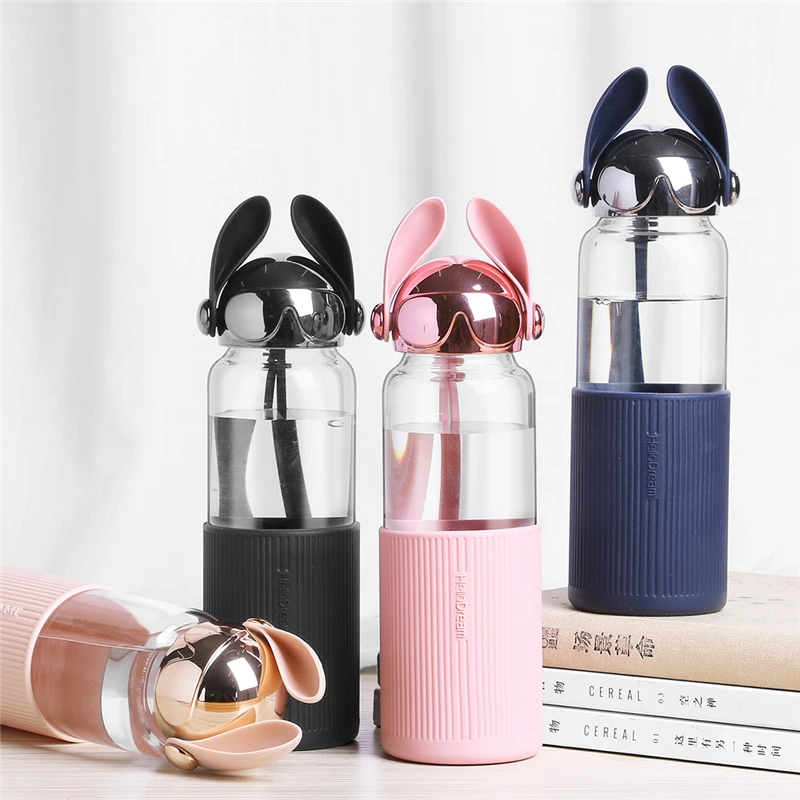 350 ml Кормление Стекло чашки Chilren бутылка для водная поилка с веревкой Портативный