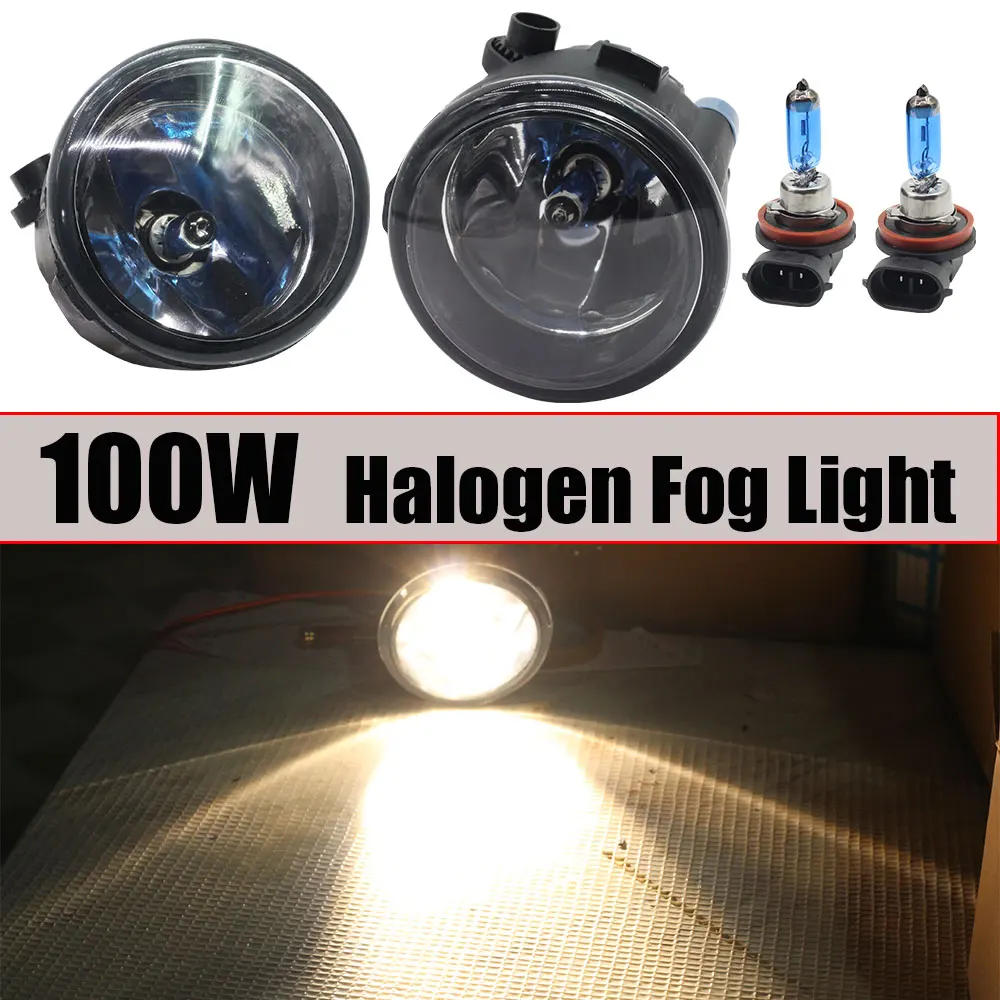 100W Halogen Автомобильная противотуманная фара светильник комплект Ангел глаз DRL для Infiniti G25 G37 M25 M37 M56 EX25 EX35 EX37 QX56 QX50 QX70 Q70 Q60 FX45 FX50 FX30D FX35 FX37 - Цвет: 100W Halogen