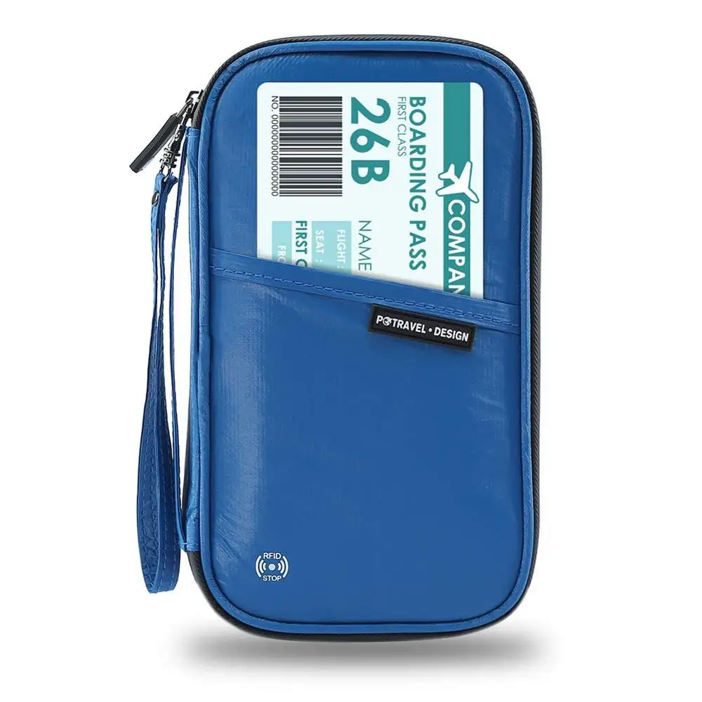 Dupont Tyvek Blue Quenya Dupont материал tyvek обложка кредитная карта, RFID men мужской t Органайзер дорожный бумажник с отделением для паспорта для мужчин и женщин - Цвет: Dupont Tyvek Blue