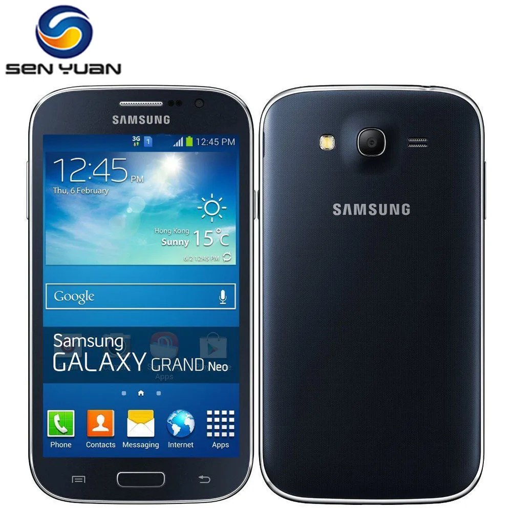 Оригинальный мобильный телефон Samsung Galaxy Grand I9082 поддержка двух SIM карт сенсорный
