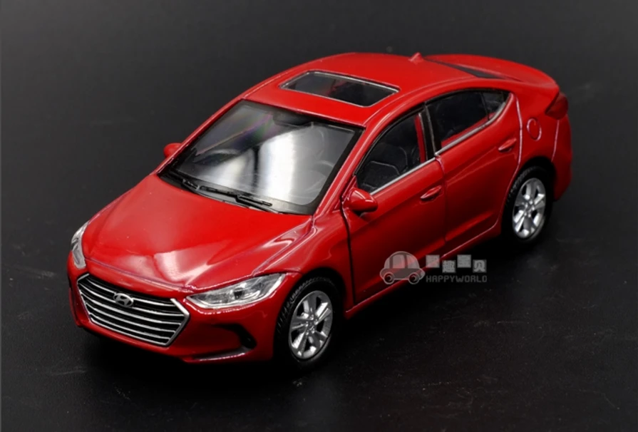 1:36 Масштаб WELLY литая под давлением металлическая модель автомобиля для HYUNDAI Elantra коллекция класс модель вытяните назад игрушки автомобиль
