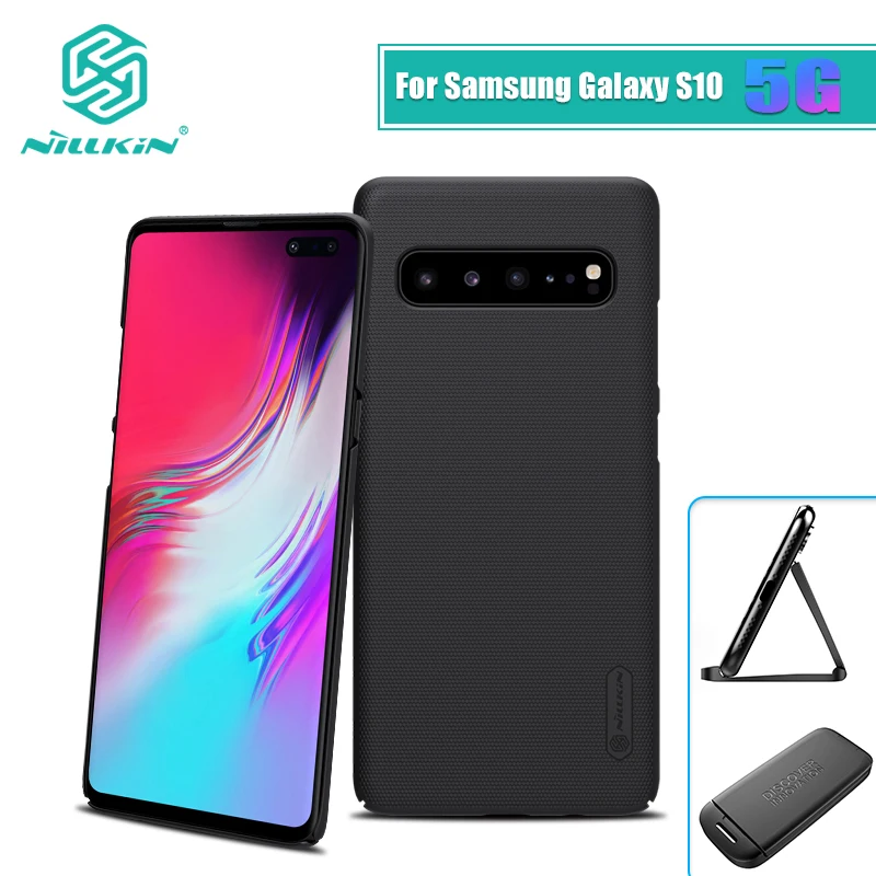 Чехол для samsung Galaxy S10 5G Матовый ПК Жесткий на заднюю панель Подарочный держатель
