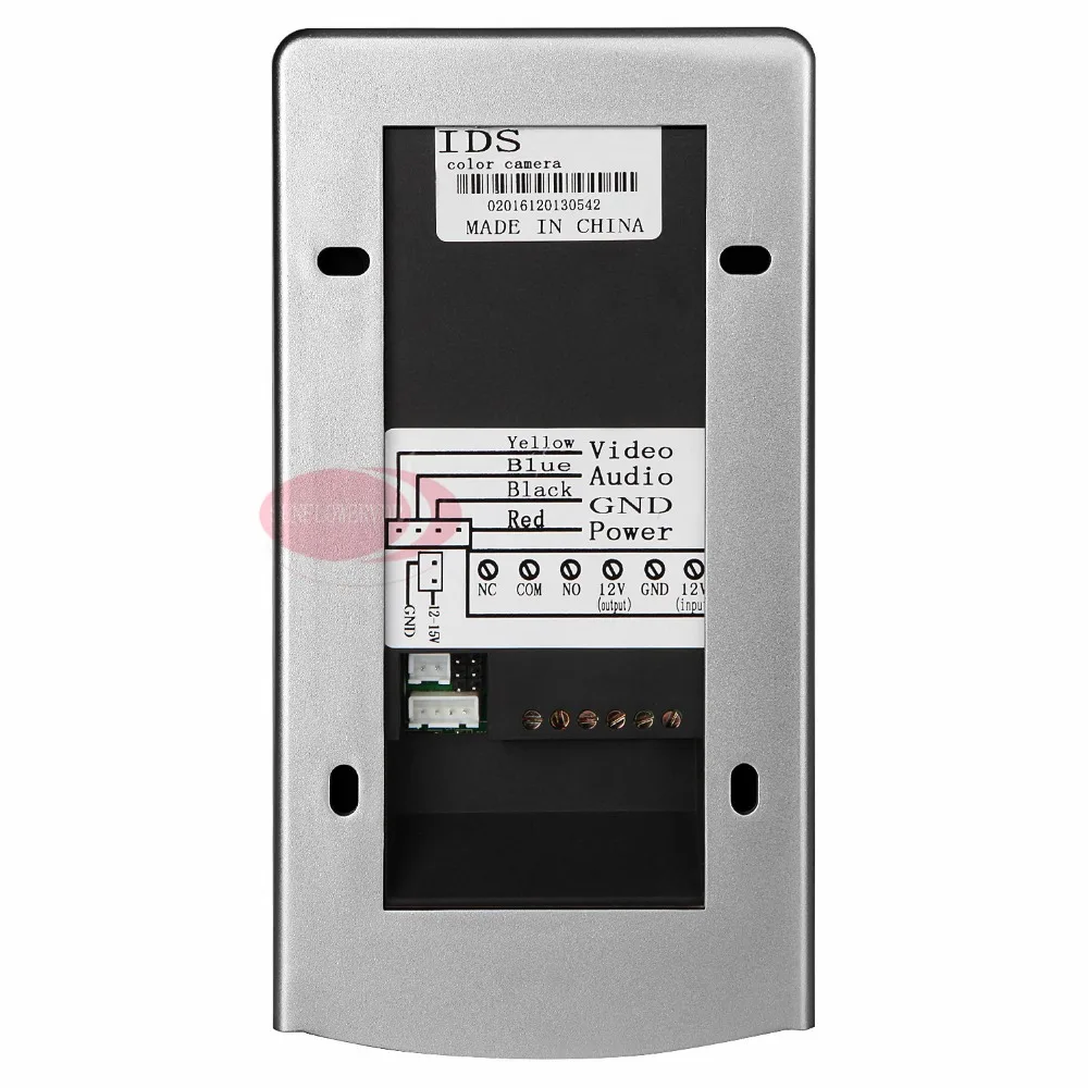 1V2 домофон 7 дюймовый цветной видеодомофон Rfid Индуктивная карта клавиатура