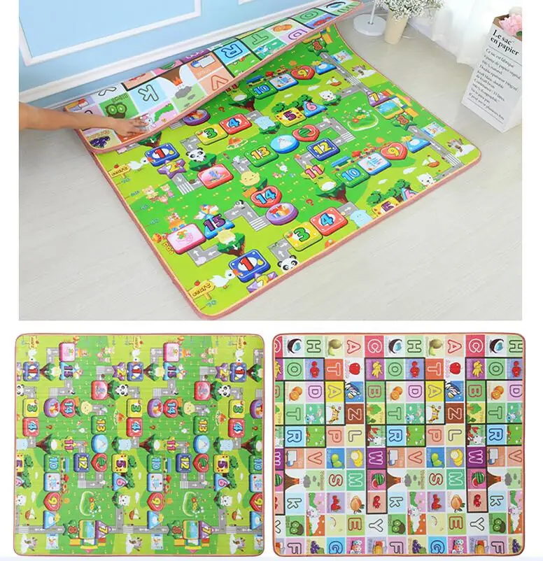 green Детский коврик, развивающий коврик из пены Eva, детский игровой коврик, игрушки для детей, пазлы, игровые коврики для тренажерного зала - Цвет: green