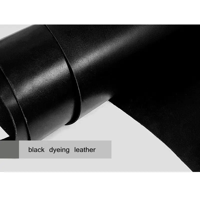 Натуральная Глянцевая кожа черная подходит для резьбы по растительному дублу