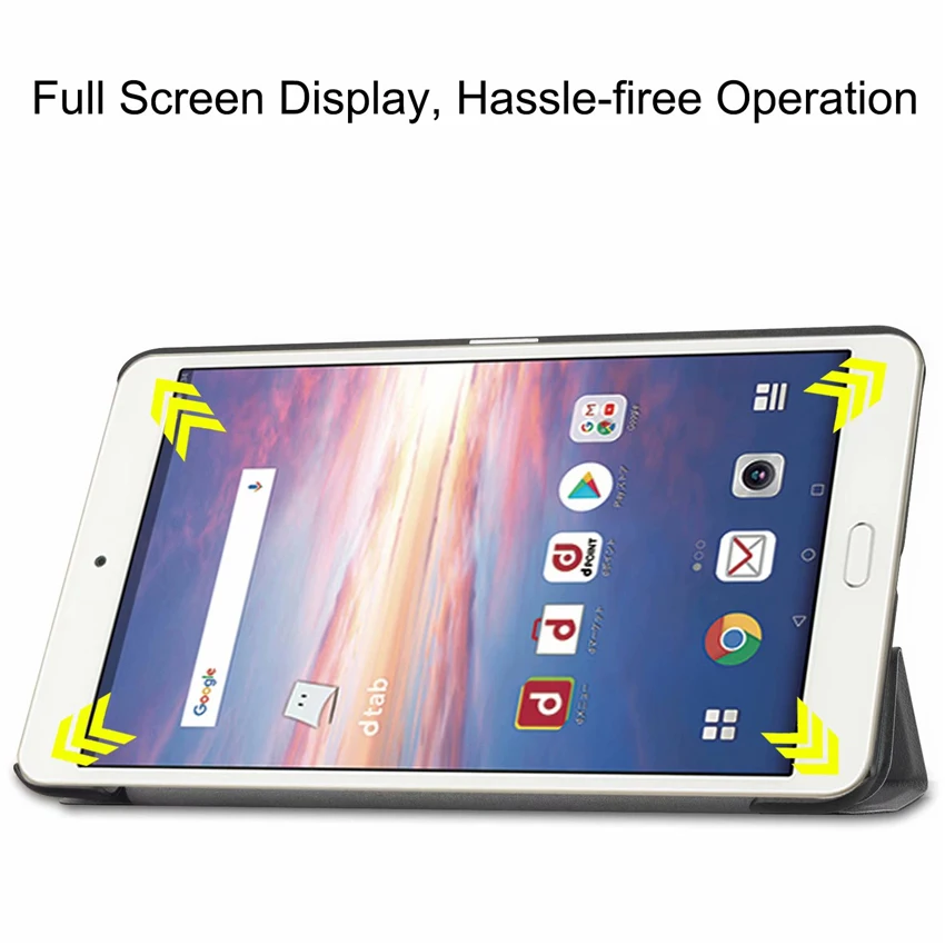 Для Dtab Компактный флип-чехол из искусственной кожи ультратонкий 8 ''Защитная