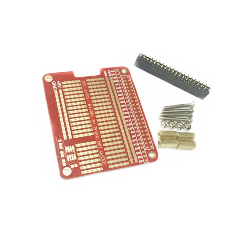 Удлинительная плата Proto HAT для Raspberry Pi 3 Plus красный RPI GPIO Arduino DIY|Аксессуары