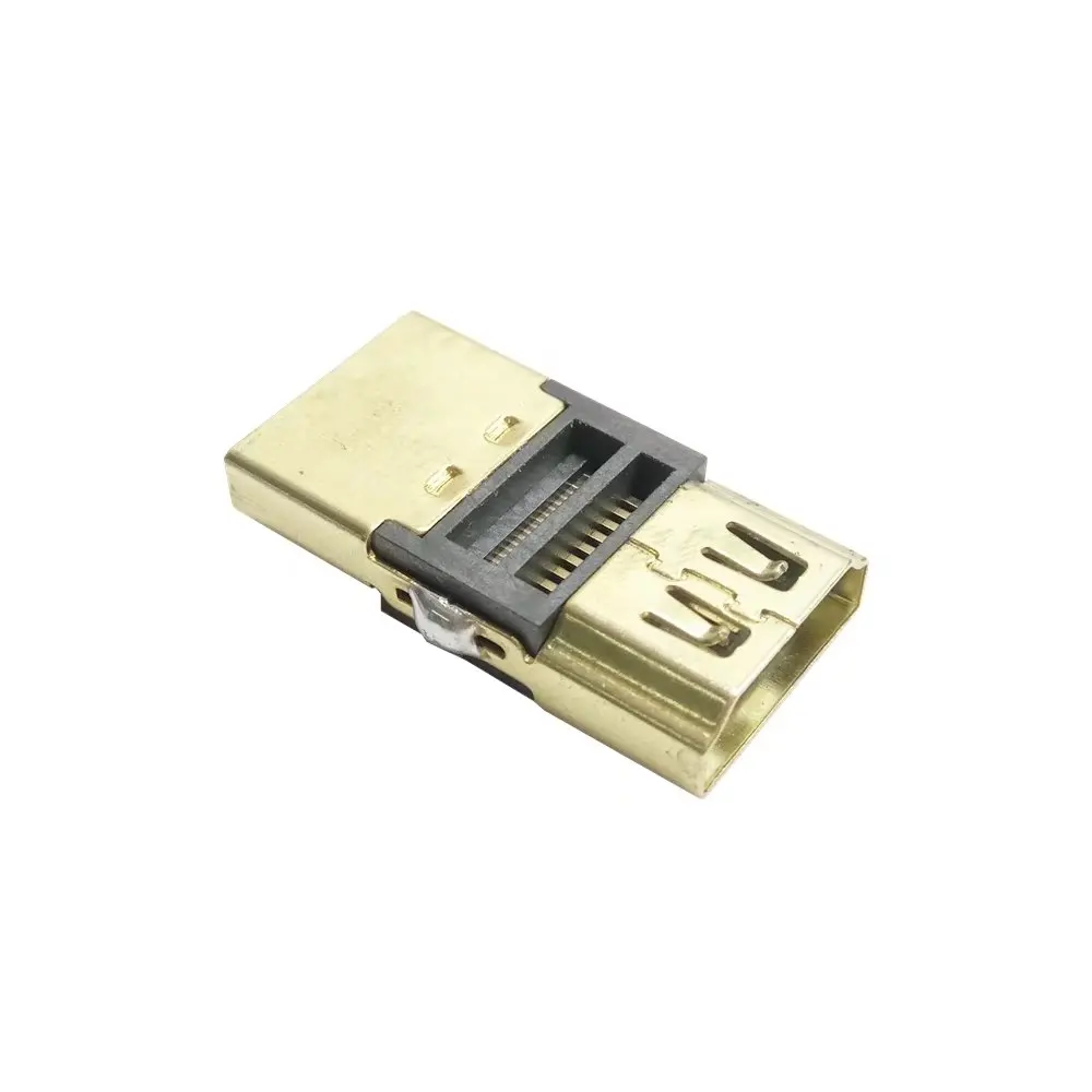 

DIY HDTV 4.1 F/F HDMI Female Coupler Extender Adapter To HDMI Female Plug For 1080P HDMI Cable Extension Connector Converter