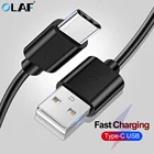 Кабель OLAF USB Type-C для Huawei Mate 20 Pro, USB-C, мобильный телефон, быстрая зарядка, кабель USB для Samsung Galaxy S9, S8 Plus