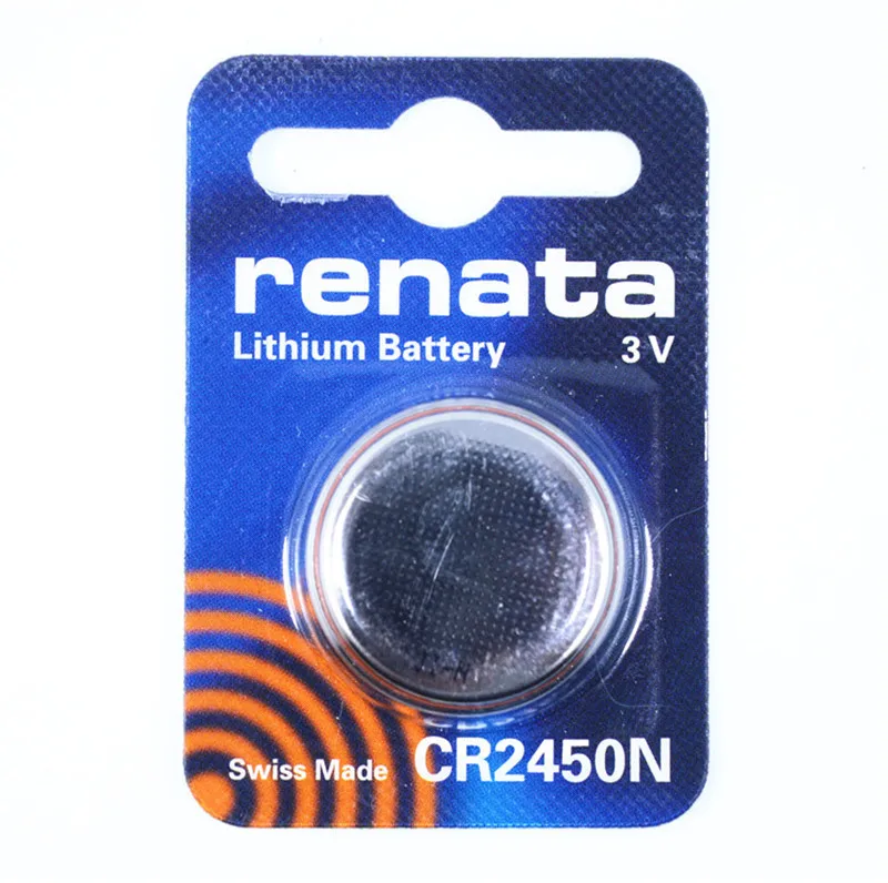 10 шт./лот renata литиевая батарея CR2450 CR2450N 3V оригинальный бренд 2450 аккумуляторные