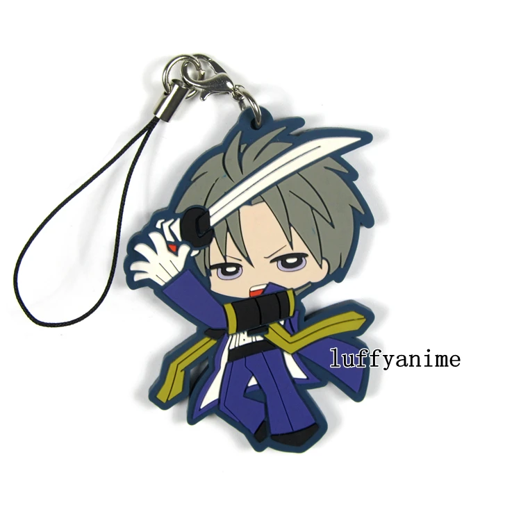 KATSUGEKI TOUKEN RANBU резиновая подвеска талисман Heshikirihasebe Tsurumaru Kuninaga Tonbogiri аниме