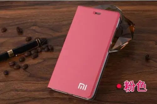 Чехол для Xiaomi Redmi 5A, роскошный тонкий стильный флип-чехол, искусственная кожа+ Поликарбонат чехол для Xiaomi Redmi 5a, защитная сумка - Цвет: Розовый