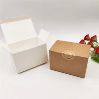 20 pcs kraft paper craft box small white soap cardboard paper packingpackage box brown candy gift jewelry packaging box