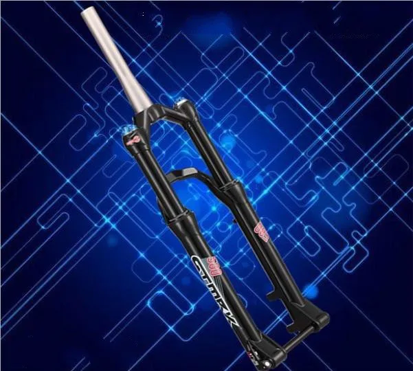 26/27. 5er 15 мм коническая MTB Передняя вилка дисковый тормоз масляный газ Велосипедная вилка DH/Горные части велосипеда путешествия 140 мм