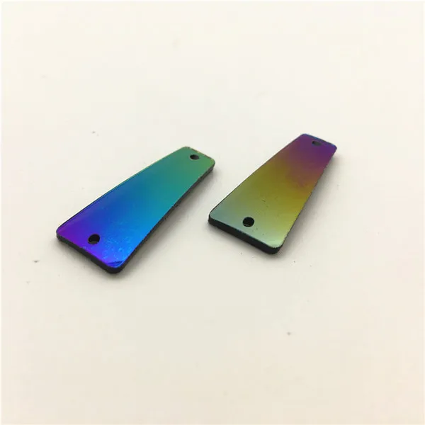 11N 11x27mm TopStone Радужное зеркало пришивные стразы акриловые пришивные камни для аксессуаров одежды платья - Цвет: 11N 11x27mm