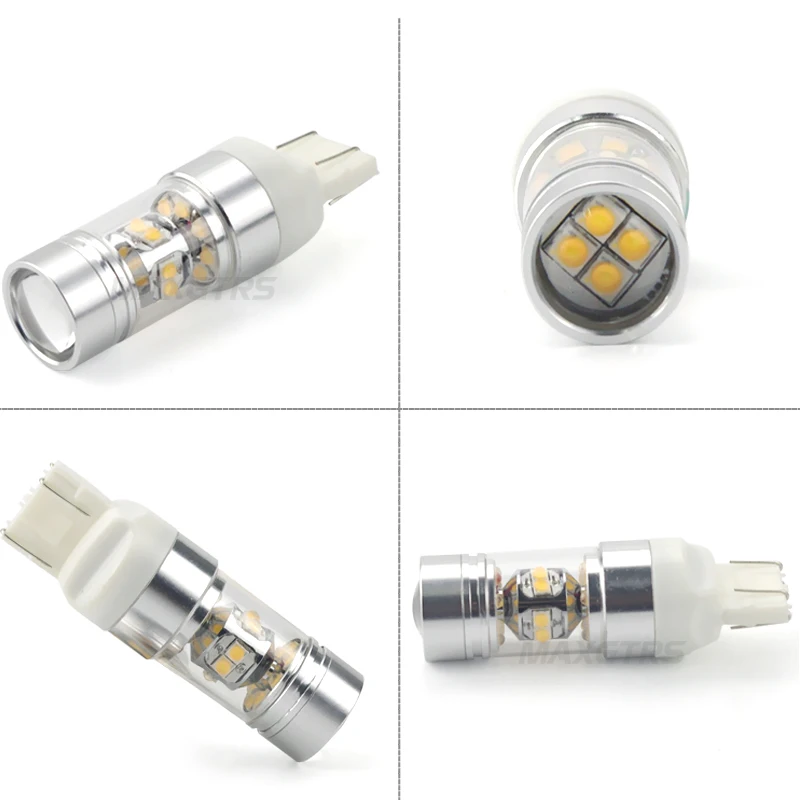 2x140 W T20 7443 W21/5 W CREE чип светодиодный светильник, белая лампа, Автомобильный задний резервный светильник, тормозной светильник, автомобильная Поворотная сигнальная лампа 6000K