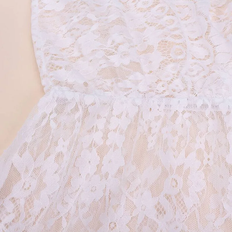 Women Lace Dress Sexy Deep V-neck Long-sleeved Perspective Tight-fitting Trailing Maxi Evening Party Large Size | Женская одежда