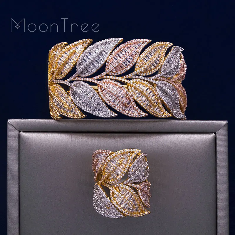 Женский браслет ModemAngel роскошный набор из 3 тонов с фианитом ААА|Ювелирные наборы|