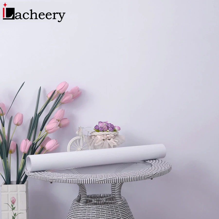 DIY матовые виниловые обои, рулон для гостиной Детская комната водонепроницаемый домашний Декор стикер на стену съемный самоклеющийся Контакт Бумаги