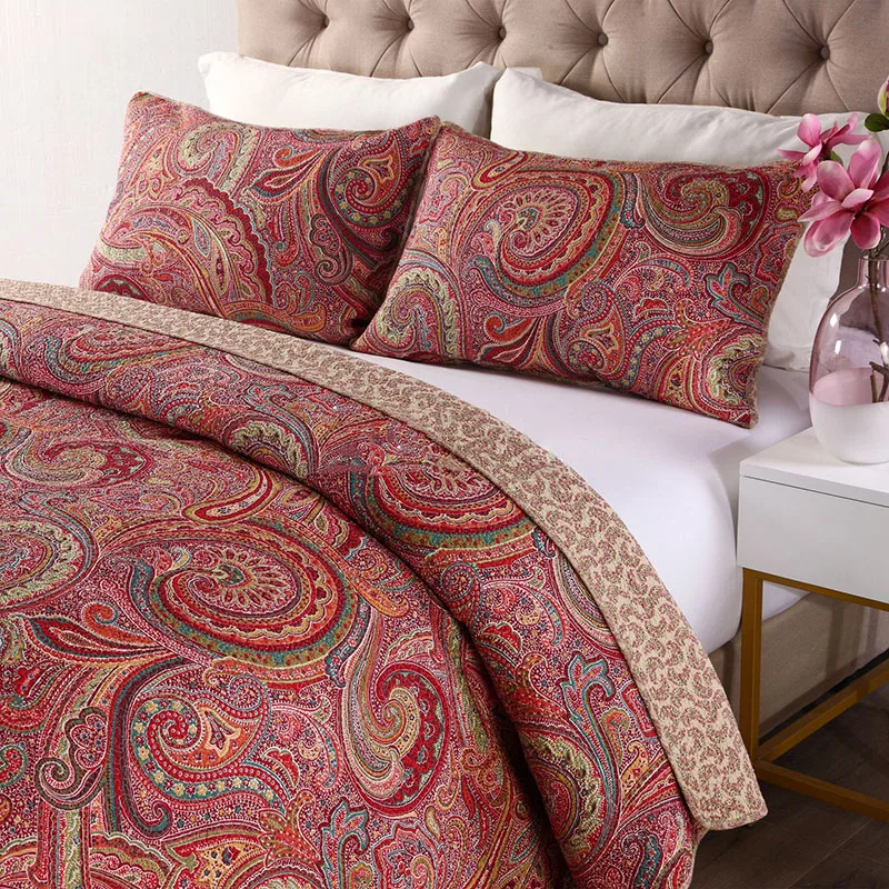 3 шт. Хлопковое одеяло с рисунком Пейсли|Одеяла| |