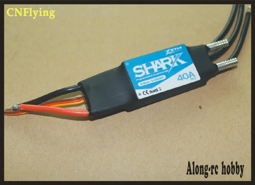 ztw shark 20A 40A 50A 60 70 80A водонепроницаемый бесщеточный ESC для лодки с системой водяного охлаждения RC модель лодки