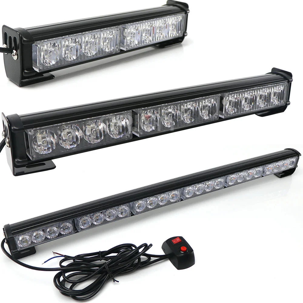Авто-Стайлинг автомобиля длинные 32 Led аварийной ситуации Strobe Flash Предупреждение светильник 12V мигающий свет Truck полицейские, пожарные Янтарный Белый Лампа автомобилей