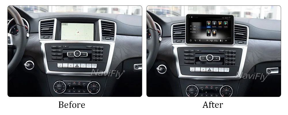 NaviFly 3g ram 32G rom Android 7,1 4G LTE Автомобильный мультимедийный плеер для Mercedes Benz GL Calss X166 2012- gps навигация радио