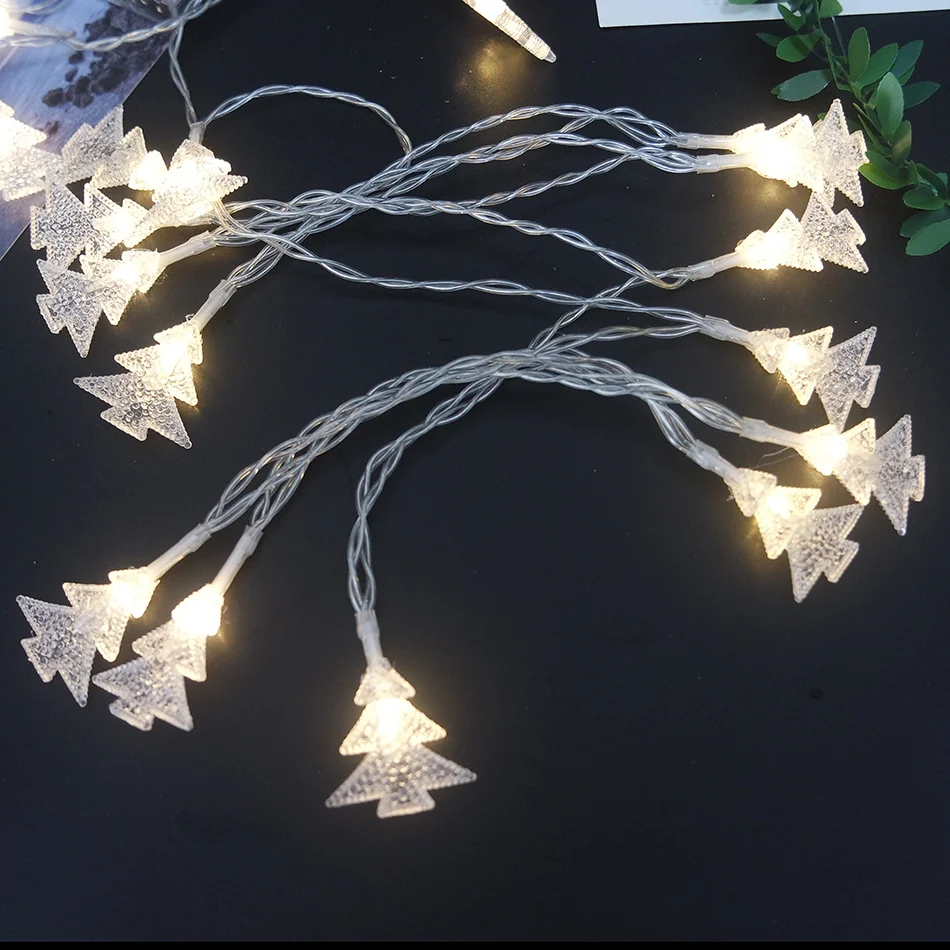 Рождественская елка светодиодная гирлянда с питанием от батареи мигающая