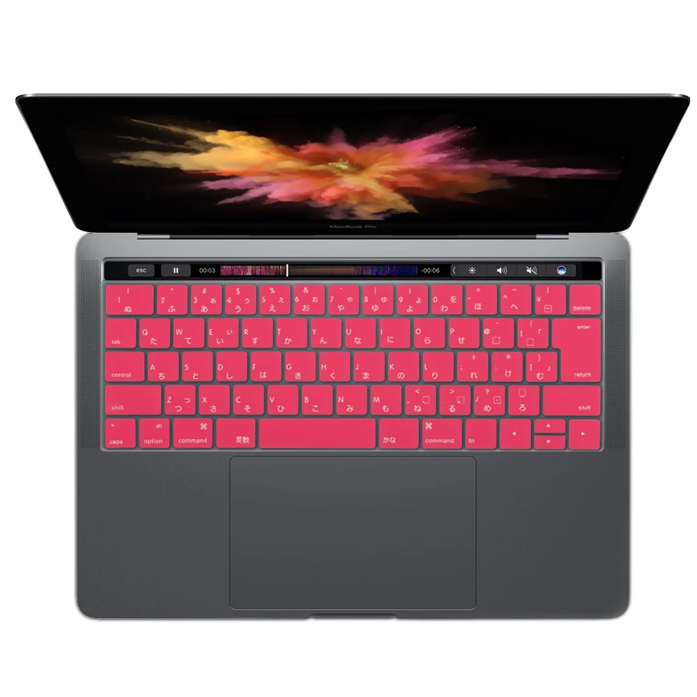 Японский защитный чехол для клавиатуры для нового Macbook Pro 1" 15" retina A1706 A1707 версия с сенсорной панелью JP макет