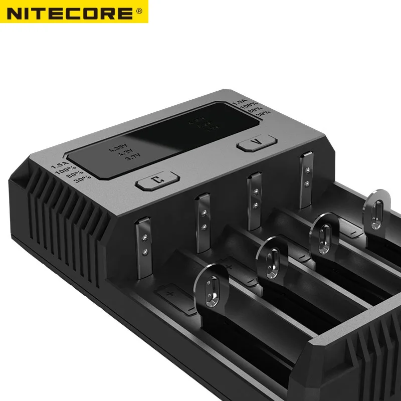 Новинка зарядное устройство NITECORE I4 умное Intelli для Li ion/IMR Nicd 16340 14500 18650 26650 AA AAA