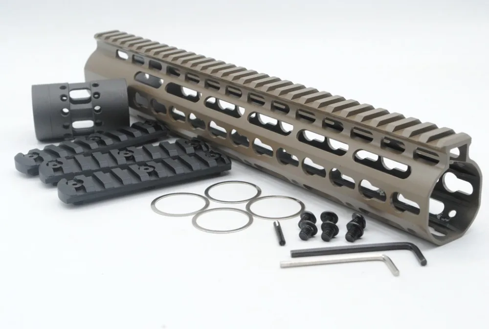 TriRock загар/плоский Темный земли 12 ''Длина NSR ключ мод рельсовое крепление Handguard