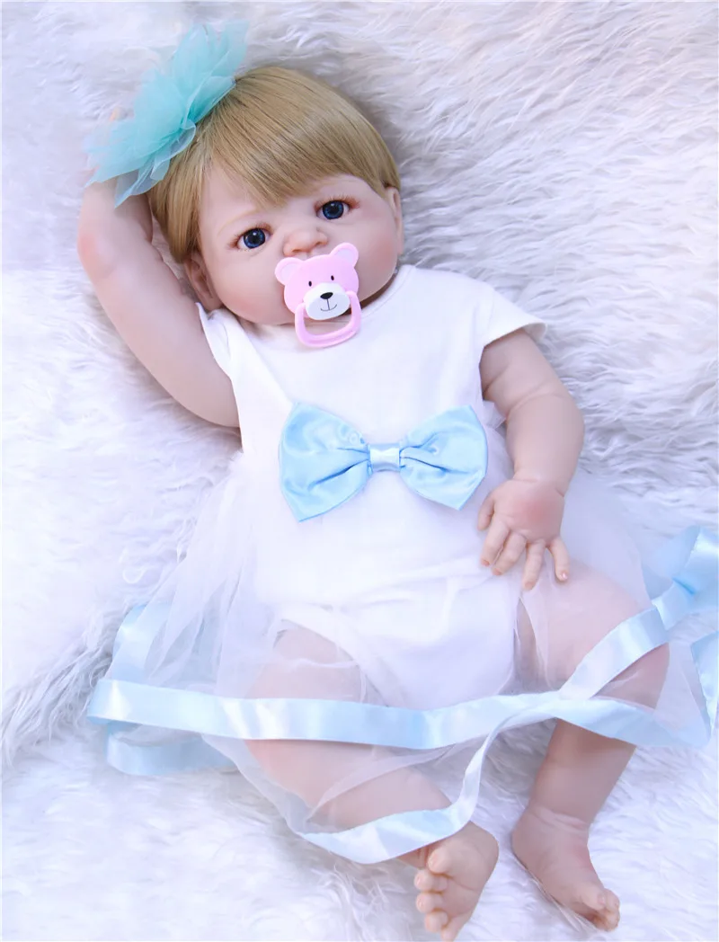 Кукла реборн силиконовая полноразмерная 55 см | Игрушки и хобби