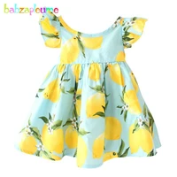 new fashion kidswear girls children dress flower printed birthday party costume kids wear baby girl clothing toddler outfit a247