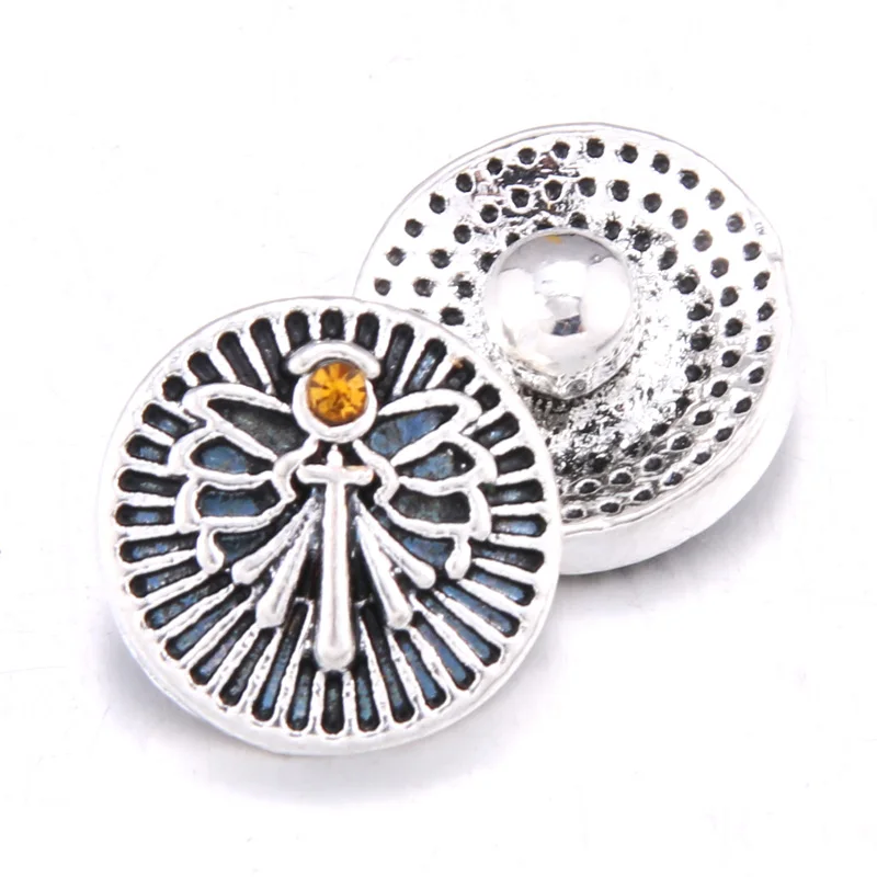 10 шт./лот крест вера Застежка Ювелирные изделия 12 мм застежки с горным хрусталем