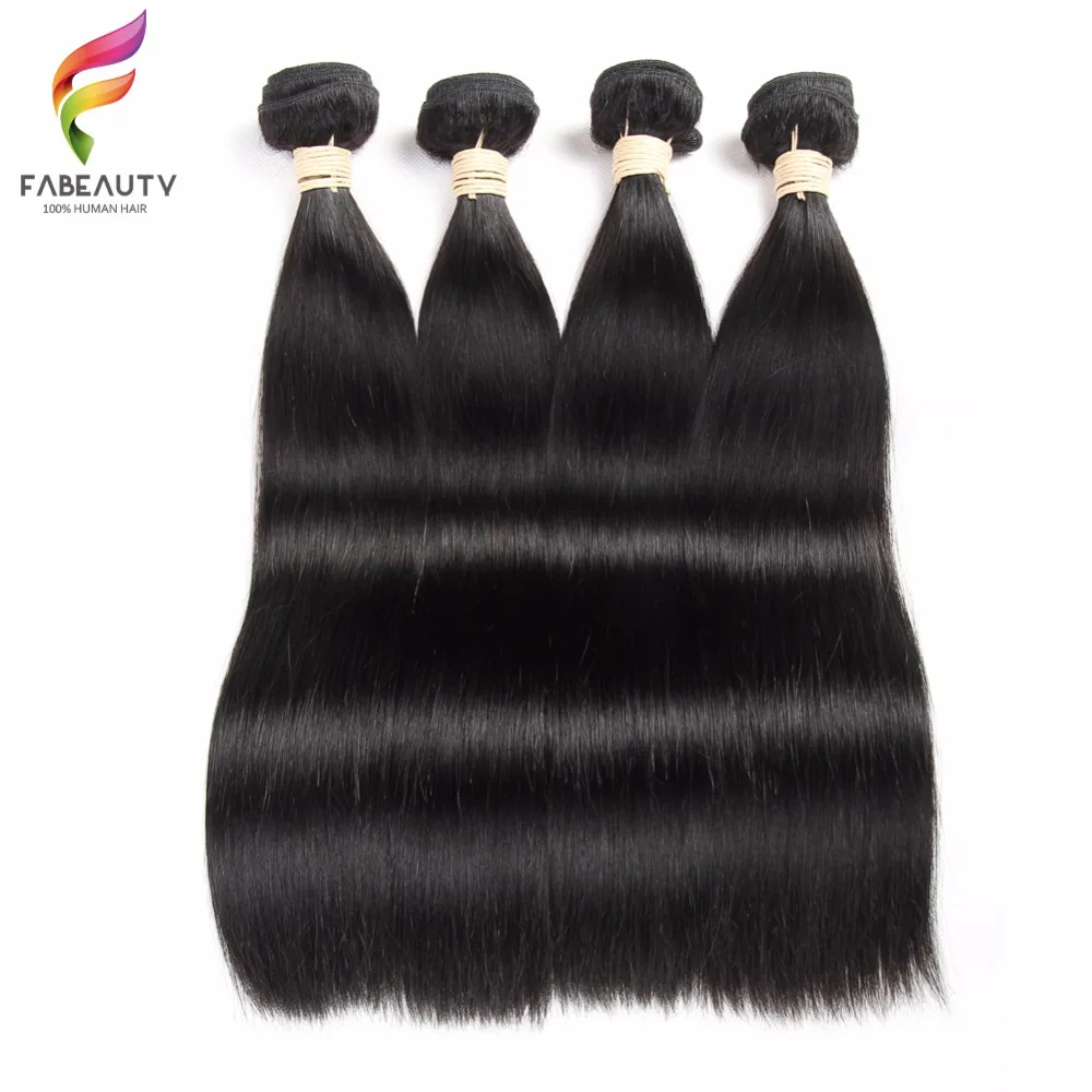 Перуанские прямые волосы 100% человеческие плетение 4 пучка сделка от 8 до 30 дюймов