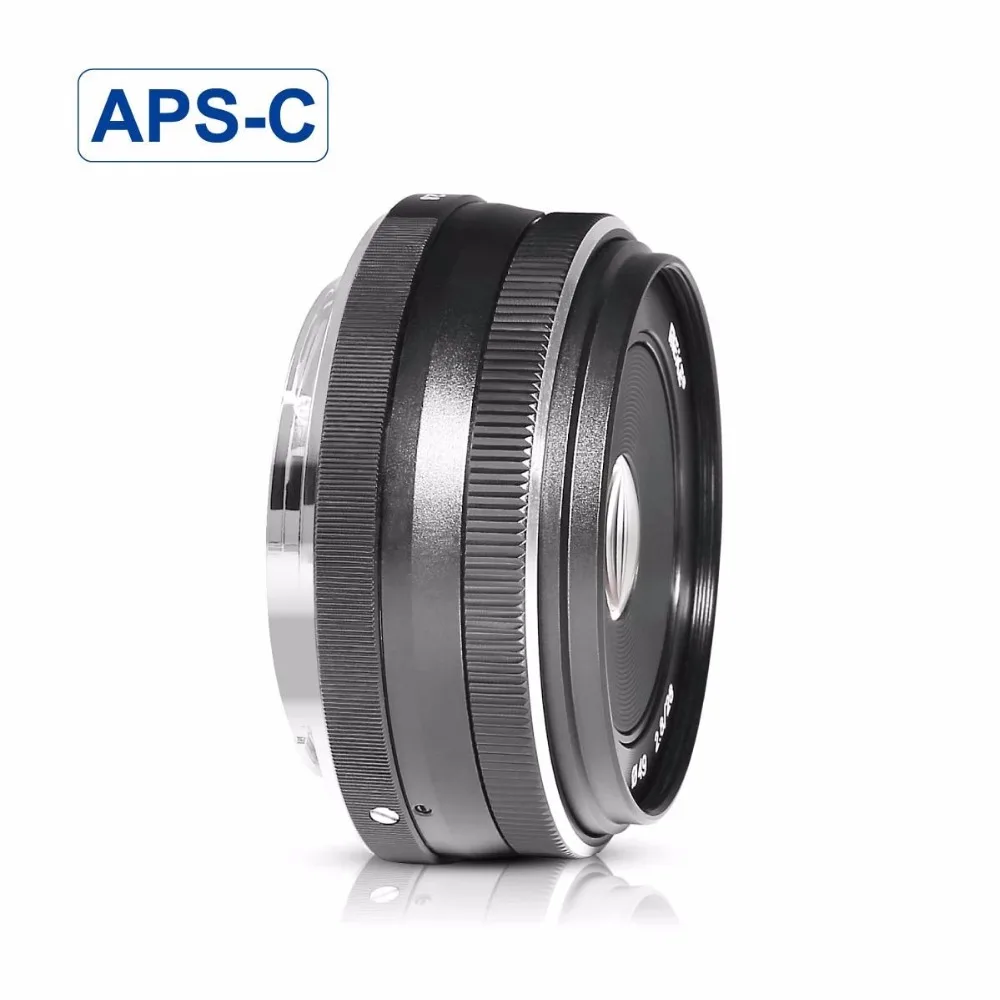 Meike 28 мм f2.8 фиксированный объектив с ручной фокусировкой для фотоаппарата Fujifilm