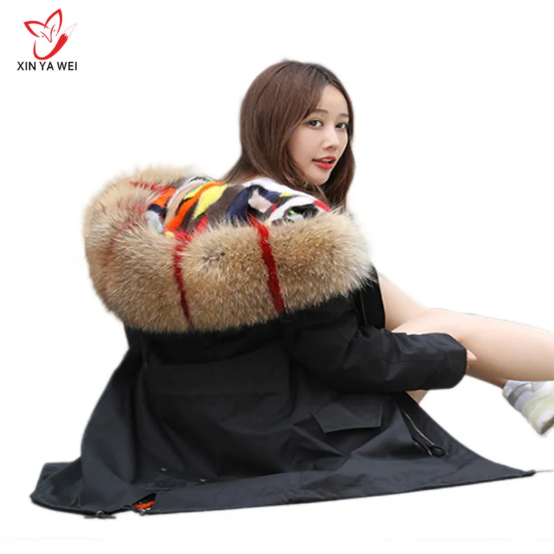 Женский зимний однотонный шарф с капюшоном воротником из натурального меха