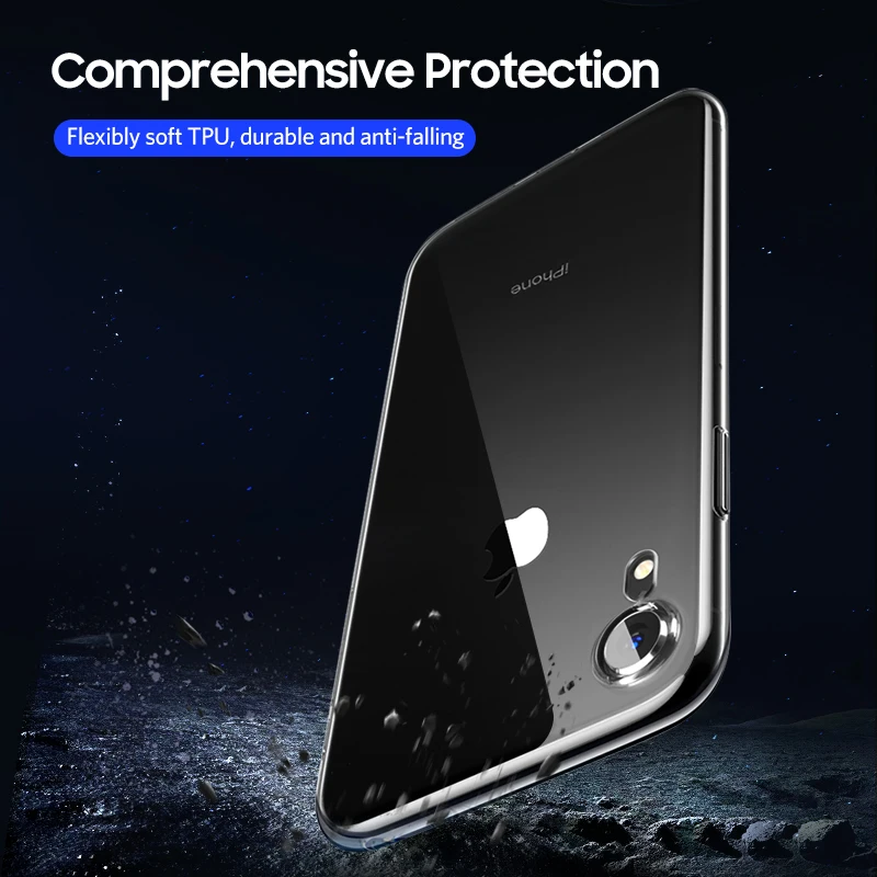 Benks Роскошный прозрачный ТПУ чехол для iPhone XS Max XR X противоударный Мягкий