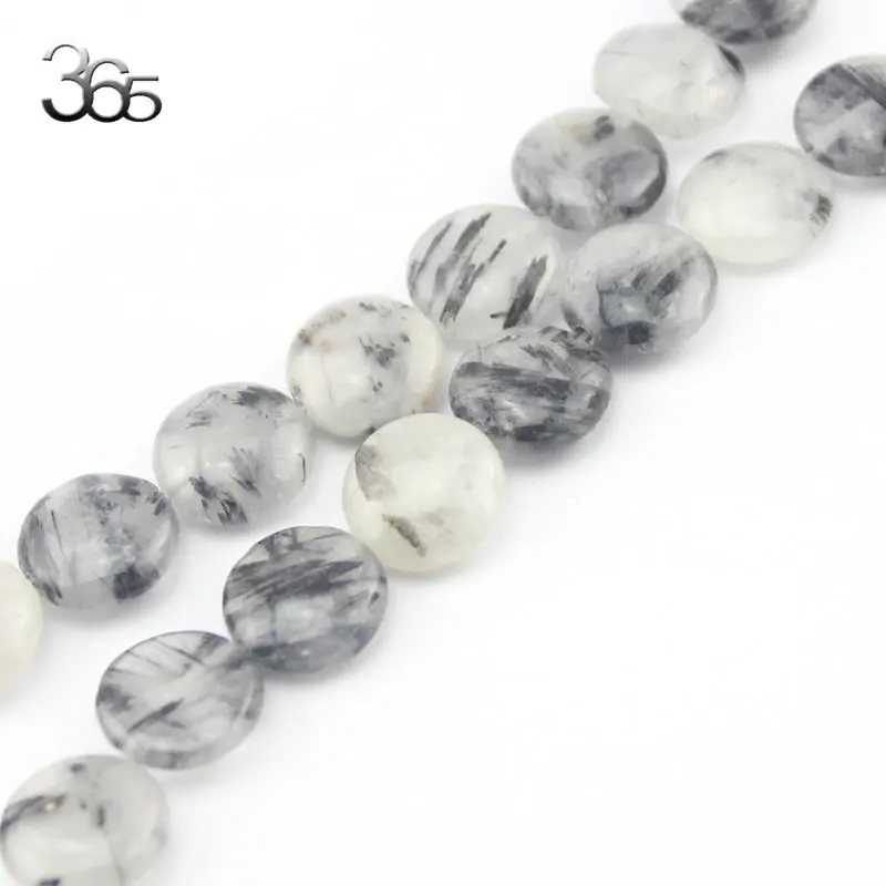 Бесплатная Доставка 12 мм Монета Форма Природных Драгоценных Камней Камень Spacer