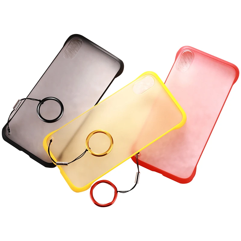 Роскошный простой безрамный чехол для iPhone XS Max Прозрачный матовый силиконовый XR 6S